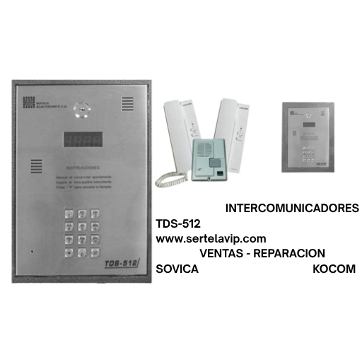 Intercomunicador Digital Marca Sovica TDS-512